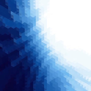 Geometrik arkaplan. Soyut arkaplan. İş vektörü. Tasarım elemanı Mavi üçgen