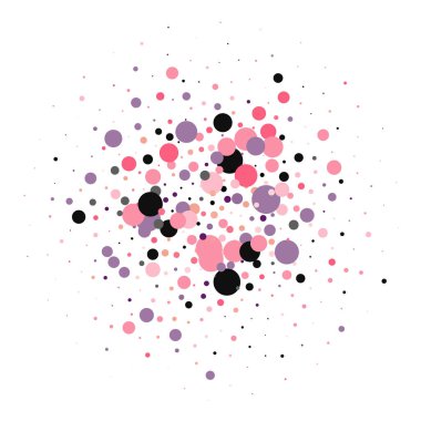 Pastel Confetti Spread Illustration. Çember Eğlence Arkaplanı. Red Side Round 'da. Sarı Çerçeve Doku.