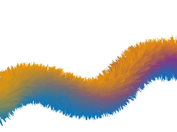 Färg Fluffig Våg Abstrakt Modern Lyxig Bakgrund Vektorns Utformning — Stock vektor
