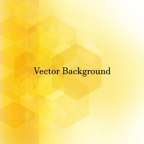 Gelber Sechseck Farbigen Hintergrund Präsentationsvorlage — Stockvektor