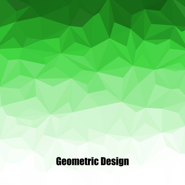 Абстрактно зеленый геометрический солнечный фон, цветной баннер. Векторная иллюстрация.