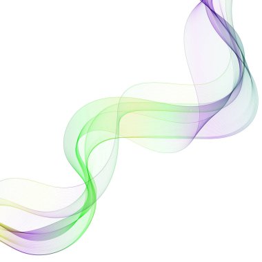 Dalga ve vektör illüstrasyonlu soyut renkli arkaplan