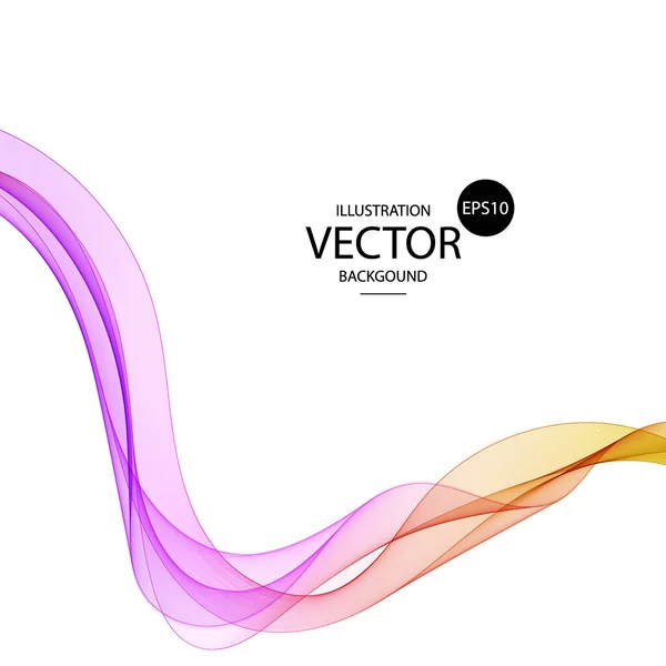 Onde Vectorielle Abstraite Élément Design Modèle Publicité — Image vectorielle