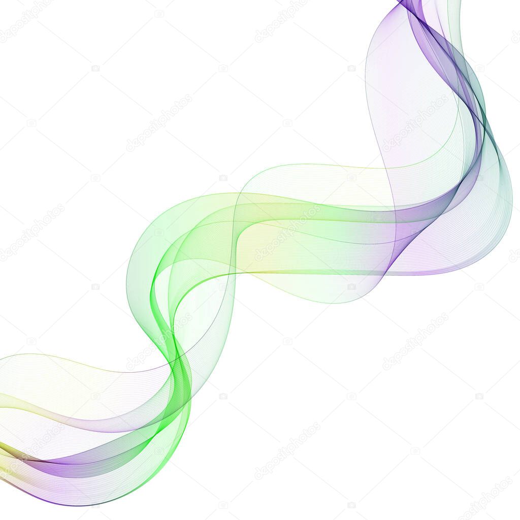 Abstract colorful background with wave, vector illustration