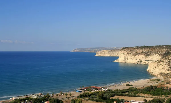 Blick Auf Die Mediterrane Küste Einem Sonnigen Tag — Stockfoto