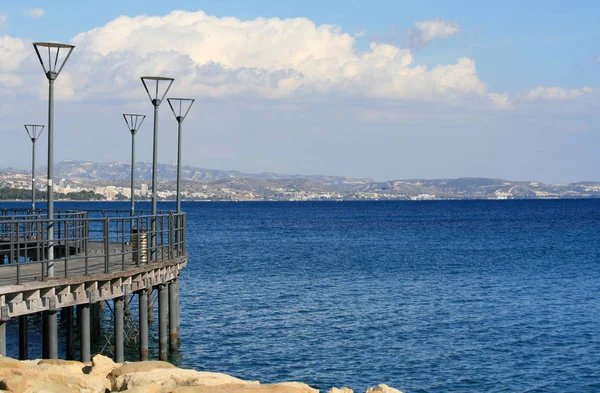 Limassol Chipre Novembro 2018 Vista Para Mar Mediterrâneo Partir Passeio — Fotografia de Stock