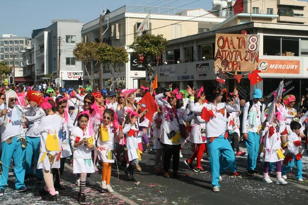 Limassol Chypre Février 2017 Carnaval Annuel Limassol Défilé Grand Carnaval — Photo