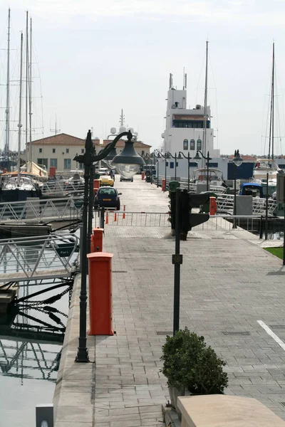 Limassol Chipre Novembro 2018 Vista Dos Cais Marina Limassol — Fotografia de Stock