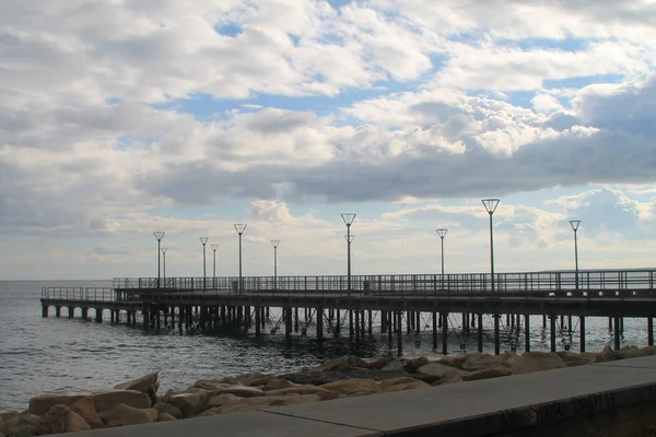 Pier Malul Mării Limassol — Fotografie, imagine de stoc