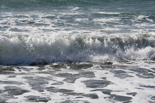 Mare Mediterraneo Tempestoso Sul Mare Limassol — Foto Stock