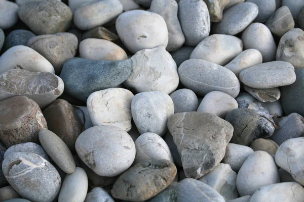 Guijarros Diversas Formas Tamaños Colores Texturas Playa Petra Tou Romiou — Foto de Stock