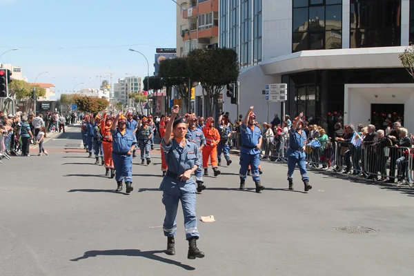 Limassol Chypre Mars 2019 Des Hommes Des Femmes Force Défense — Photo