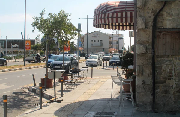 Limassol Chypre Avril 2019 Rue Spyrou Araouzou Près Vieux Port — Photo