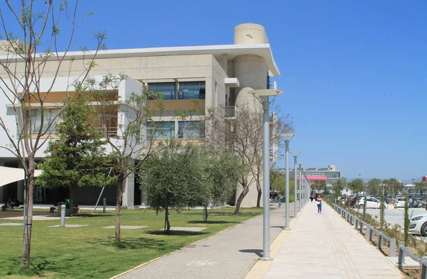 Nicosia Chipre Mayo 2019 Carril Bici Sendero Con Personas Que —  Fotos de Stock