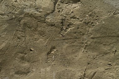 Güneş ışığında eski bir çatlak beton duvarın parçası