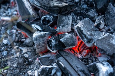 Yanan kömürden gelen ısı