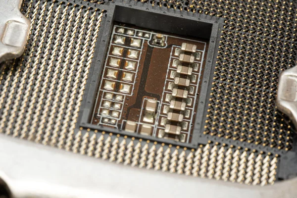 Socket Voor Processor Chip — Stockfoto