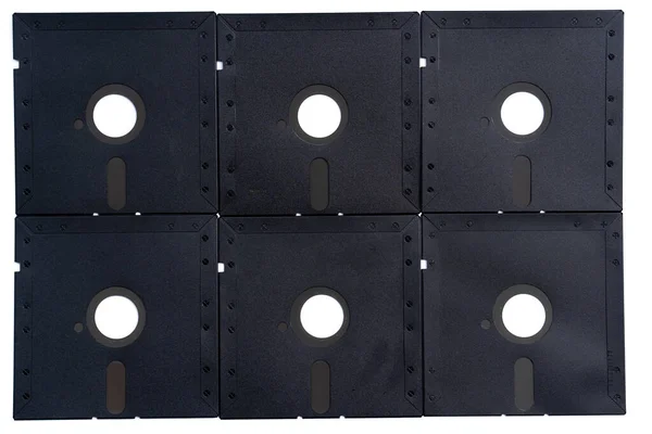 Floppy Lemezek Fehér Alapon — Stock Fotó