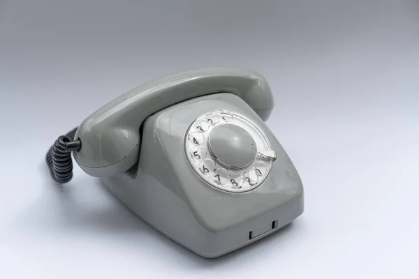 Disk Telephone Set White Background — Stock Photo, Image