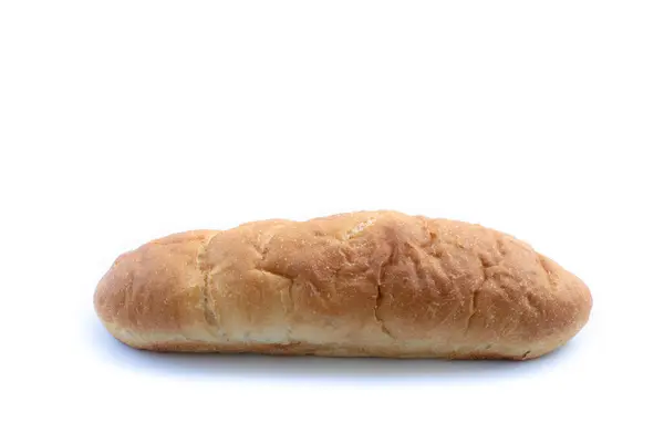 Laib Brot Auf Weißem Hintergrund — Stockfoto