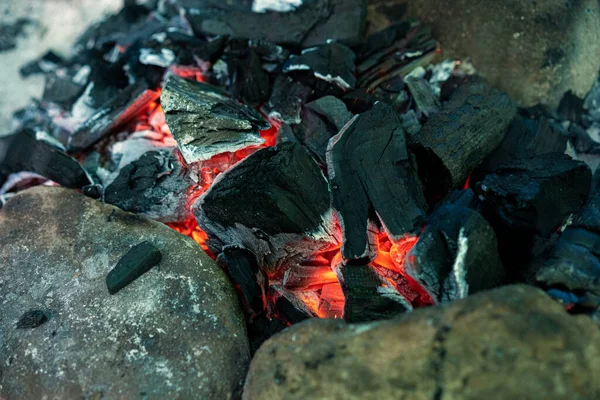 Ateşin Kömürdeki Sıcaklığı — Stok fotoğraf