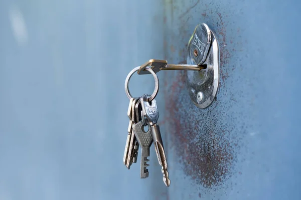 Keys in the door lock