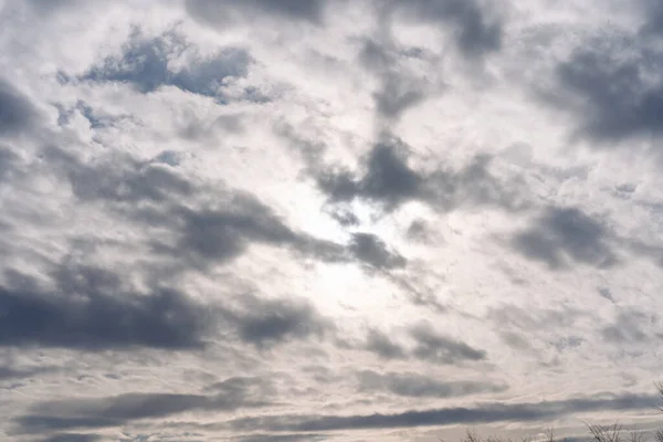 Clouds Sky Covered Sun — Stock Photo, Image