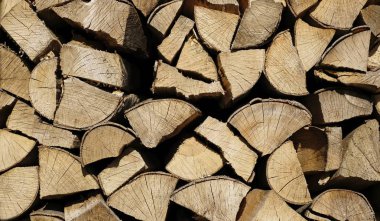  Kesilmiş odun yığını.