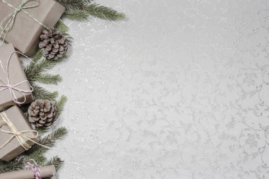 Metin için boş alan ile Noel arka plan