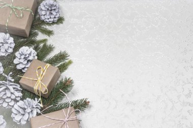 Metin için boş alan ile Noel arka plan