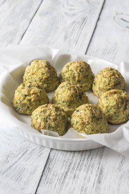 Kabak kızartması plaka üzerinde