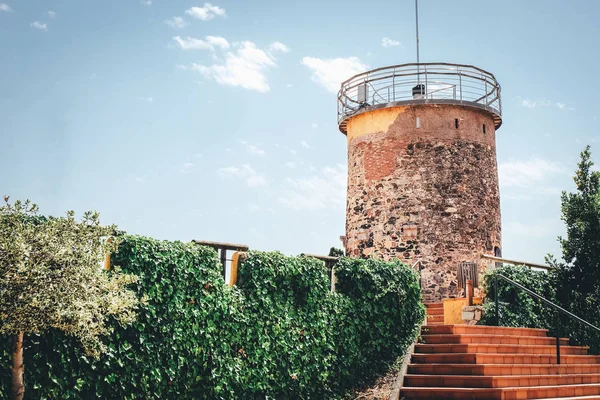 Toren Del Castell Stad Van Malgrat Del Mar Spanje — Stockfoto