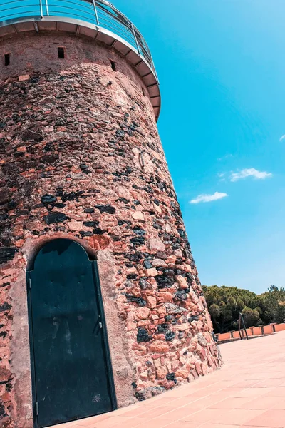 Toren Del Castell Stad Van Malgrat Del Mar Spanje — Stockfoto