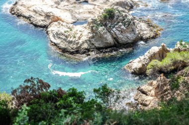 Deniz manzaralı Santa Clotilde Bahçeleri, Catalonia
