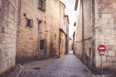 Ortaçağ çeyrek Girona, İspanya
