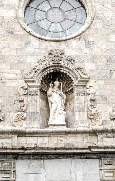 Статуя Храм Зберігач Мальграт Дель Мар Церква Святого Миколая — стокове фото