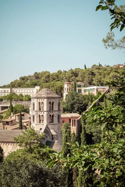 Abadía Sant Pere Galligants Girona Cataluña — Foto de Stock