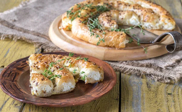 Spiral Phyllo Pie Feta — Stock Photo, Image