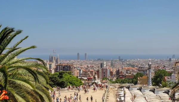 Barcelona Spain Jul 2018 Panoramic View Park Guel Barcelona — Stock Photo, Image