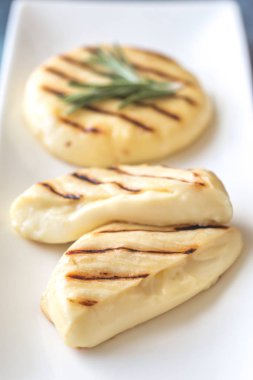 Kızarmış peynir yakın çekim