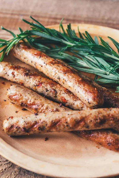 Grilled Sausages Rosemary — Stock Photo, Image