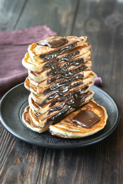 Coklat Boneka Pancake Close — Stok Foto