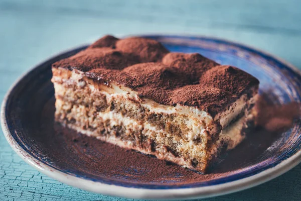 Portion Tiramisu Dessert — Stockfoto