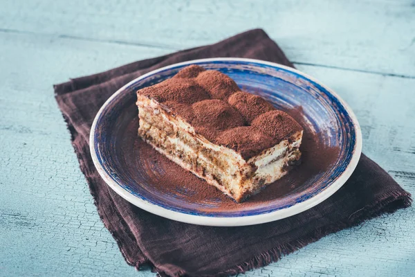 Portion Tiramisu Dessert — Stockfoto