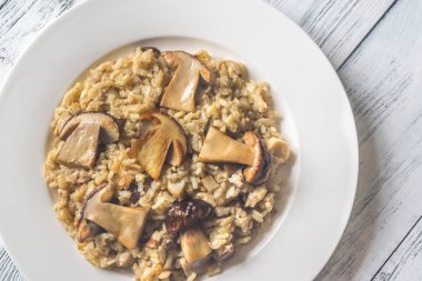 Porcini mantarlı risotto.