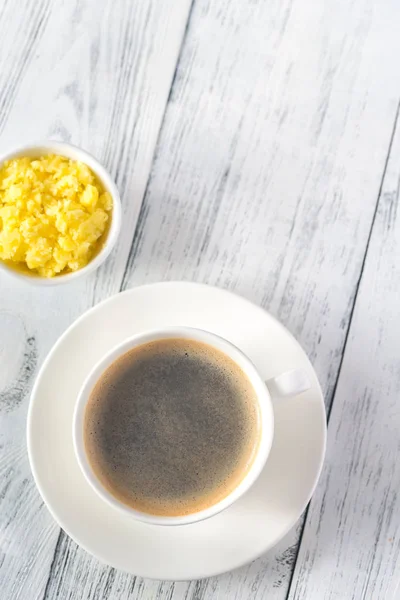 Cup Coffee Bowl Ghee — Stock Photo, Image