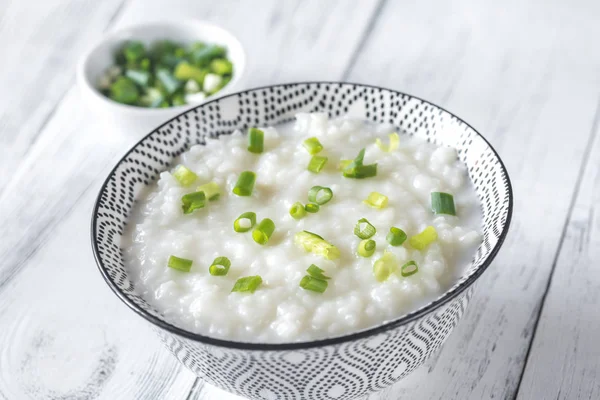 Cuenco Congee Gachas Arroz Asiáticas —  Fotos de Stock