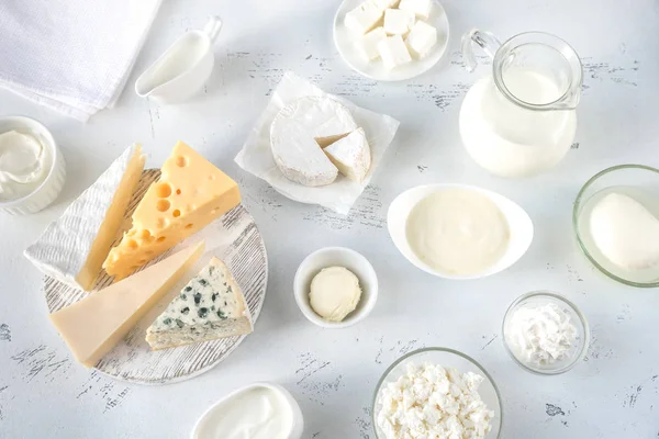 Assortment Dairy Products — Stock Photo, Image