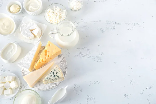 Sortiment Milchprodukten — Stockfoto