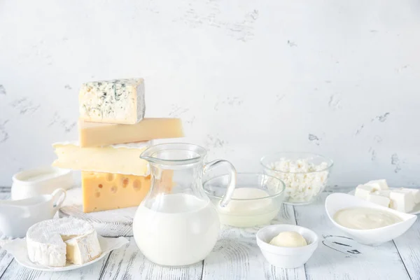 Assortment Dairy Products — Stock Photo, Image